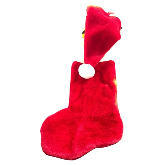 Disney Tigger Plush Christmas Stocking 3D 18" L Winnie The Pooh Santa Hat Vtg - Picture 5 of 6